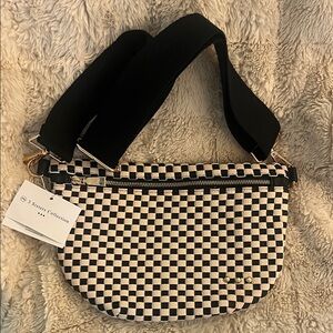 Black and White Checkered Women's Bag